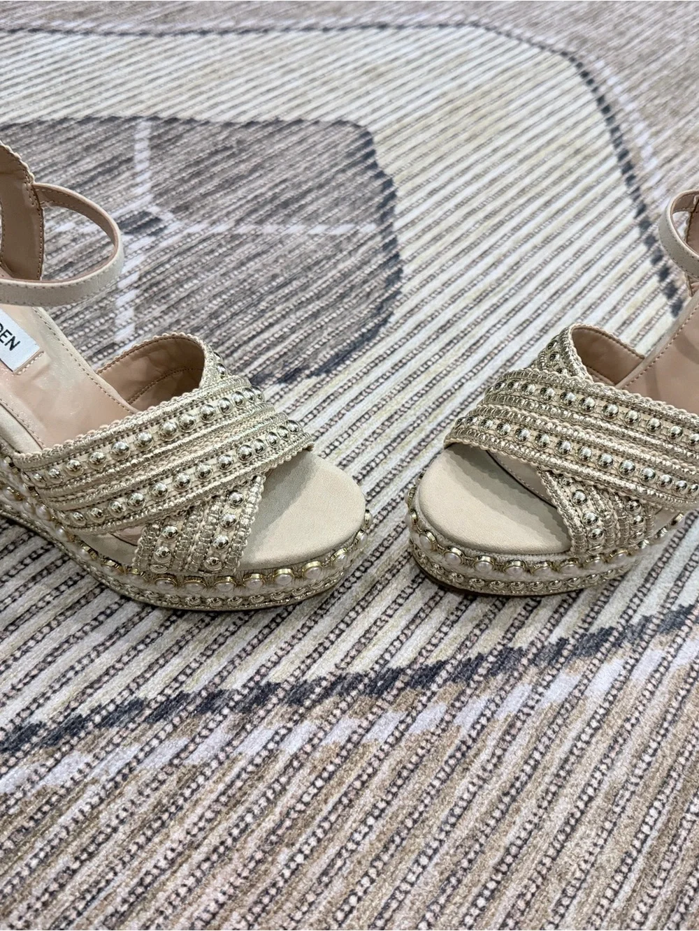 Steve Madden Juniper beaded Platform wedges